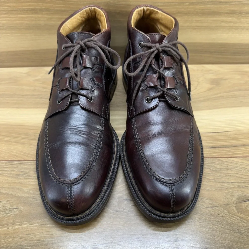 BACCO BUCCI Vintage Apron Split Toe Boot 9‎ Brown Leather Formal Business